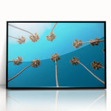 Large abstract wall art depicting Beverly Hills with muted earth tones on a framed acrylic.