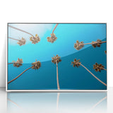 Acrylic print of Beverly Hills scenery in art deco style with pastel colors, suitable for modern nursery decor.