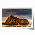 Rolled print of Big Sur coastline with muted blue and green tones, ideal for art wall dining room.