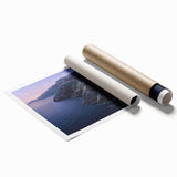 Extra large rolled print of Catalina, California scenery with vibrant floral elements, ideal for classy bathroom wall art.