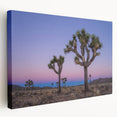 Joshua Tree landscape on large stretched canvas with earthy brown and green tones, suitable for kitchen wall art.
