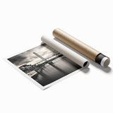 Extra large rolled print of Sacramento scenery with vibrant floral elements, ideal for classy bathroom wall art.