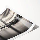 Extra large wall art featuring line art flowers in black and white on a rolled canvas, suitable for large living room decor.