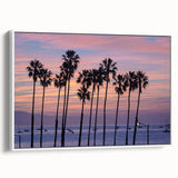 Vintage poster art of Santa Barbara with colorful palette on extra large framed canvas, ideal for living room decor.