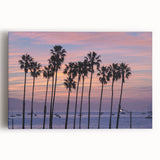 Black and white stretched canvas of Santa Barbara scenery, ideal for kitchen wall art.