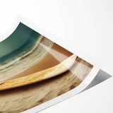 Extra large rolled print featuring line art flowers in muted earth tones, ideal for large living room wall art.