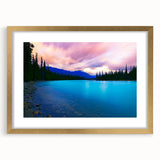 Extra large abstract art print of Colorado scenery in muted earth tones, framed in gold, ideal for living room decor.