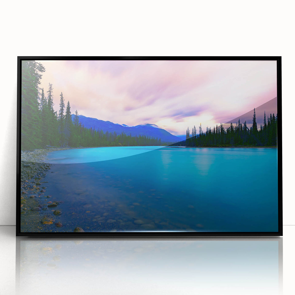 Large abstract wall art depicting Vail, Colorado scenery in muted earth tones on a framed acrylic print.