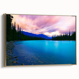 Framed canvas wall art of a vintage-style landscape painting featuring Vail, Colorado, in muted earth tones.