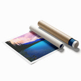 Extra large rolled print of Vail, Colorado scenery with vibrant floral elements, ideal for classy bathroom wall art.