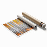 Extra large rolled print featuring a serene Aspen, Colorado landscape in muted green and brown tones.