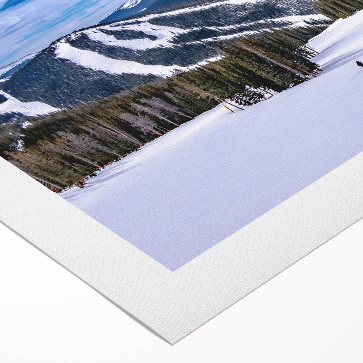 Art deco poster of Boulder, Colorado scenery in muted earth tones on rolled canvas, suitable for dining room walls.