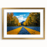 Extra large abstract art print of Denver skyline in textured gold frame, ideal for living room decor.