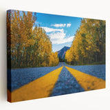 Denver skyline in muted earth tones on a large stretched canvas, suitable for kitchen wall art.