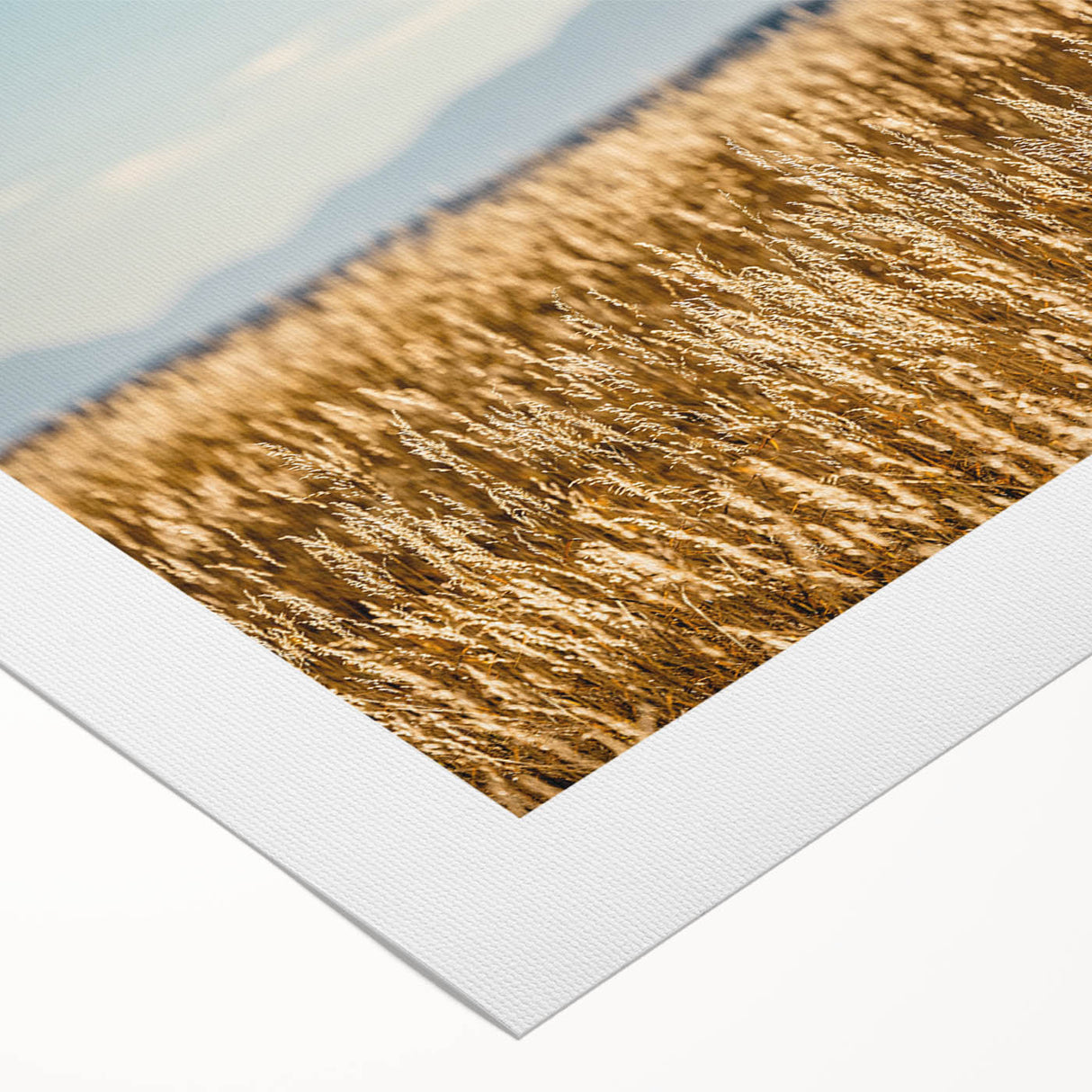Art deco poster of Pikes Peak in muted blue and green tones on rolled canvas, suitable for dining room decor.