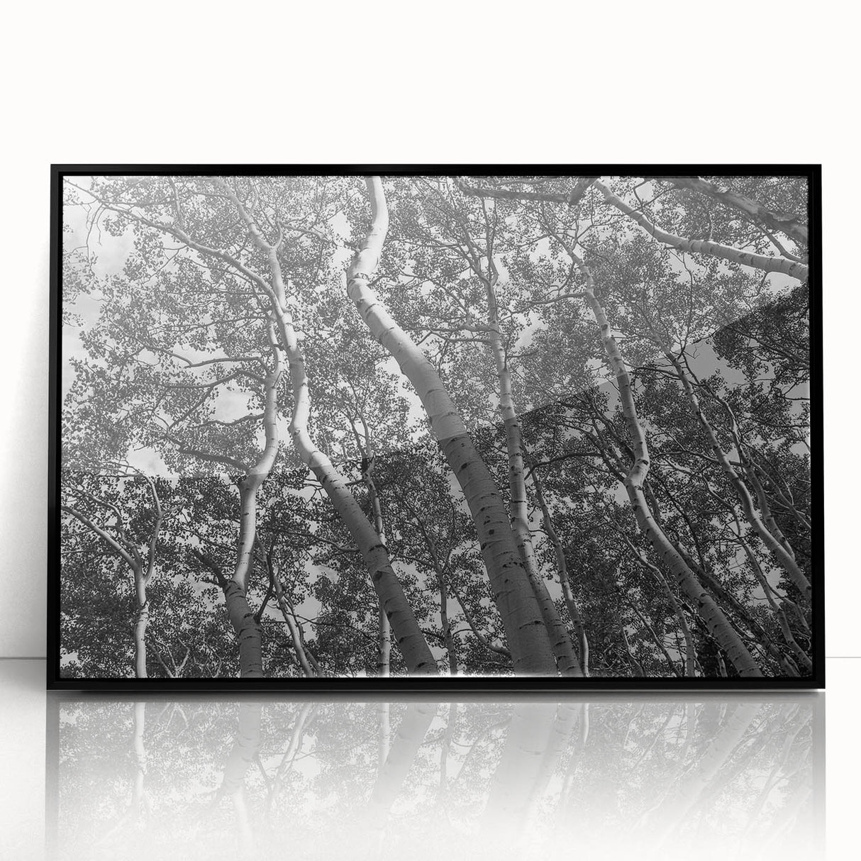 Large abstract wall art depicting a colorful Telluride, Colorado landscape on a black framed acrylic.