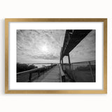 Extra large abstract art print of Delaware scenery in textured gold frame, ideal for living room decor.