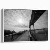 Vintage poster art of Delaware scenery on framed canvas, featuring colorful art in extra large format.