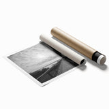 Large rolled print of a Delaware landscape featuring delicate floral elements in soft pastel colors.