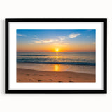 Abstract art print of Fort Lauderdale with vibrant colors and textured design on a large framed canvas.