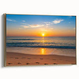 Framed canvas featuring a vintage-style landscape painting of Fort Lauderdale in muted gold and black tones.