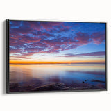 Black and white framed canvas of the Florida Keys landscape, ideal for bedroom wall decor.