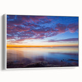 Vintage poster art of Florida Keys with colorful design on extra-large framed canvas, ideal for living room decor.