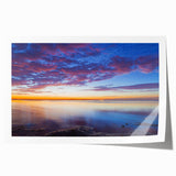 Extra large rolled print featuring a serene Florida Keys landscape with lush greenery and vibrant blue waters.