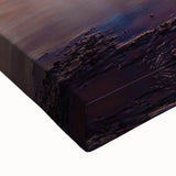 Black and white landscape art painting of the Florida Keys on a large stretched canvas, suited for bedroom wall decor.