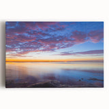 Black and white stretched canvas depicting the Florida Keys, ideal for kitchen wall art.