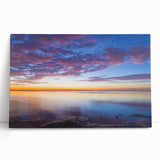 Black and white stretched canvas of the Florida Keys scenery, ideal for kitchen wall art or bedroom decor.