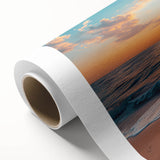 Art Deco poster of Palm Beach with pastel colors on rolled canvas, ideal for nursery wall art or dining room decor.