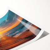 Extra large wall art featuring line art flowers in muted earth tones on a rolled print, ideal for large living room decor.