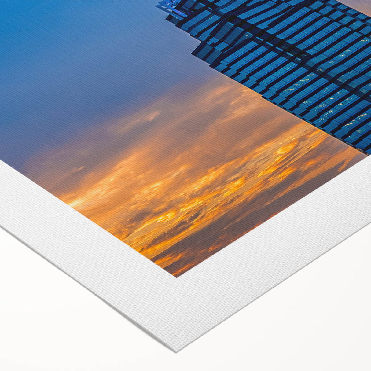 Art deco poster featuring Atlanta skyline in muted gray tones on rolled canvas, suitable for dining room decor.