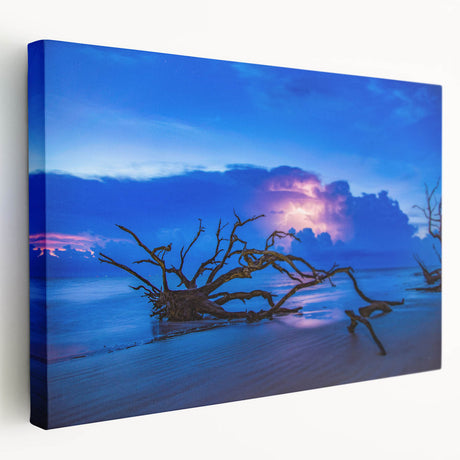 Scenic Savannah landscape on stretched canvas, featuring muted earth tones, ideal for kitchen wall art.