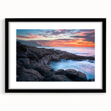 Extra large canvas with abstract, colorful art featuring textured brushstrokes of vibrant blues and greens.