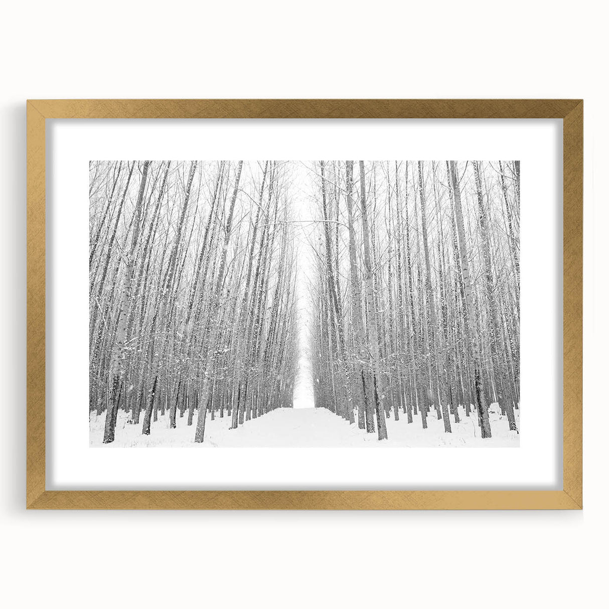 Abstract art print depicting textured scenery of Idaho in muted earth tones, framed in gold, ideal for living room decor.