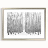 Textured abstract art print of Idaho scenery in muted earth tones on a framed canvas, suitable for bedroom decor.