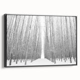 Black and white landscape art painting of Idaho scenery on framed canvas, suitable for bedroom wall art.