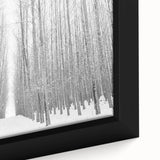 Extra large framed canvas featuring a textured depiction of Idaho scenery in black with colorful art accents.