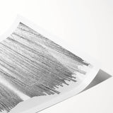 Extra large rolled print featuring line art flowers in muted earth tones, ideal for large living room wall art.