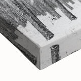 Large art depicting a black and white Idaho landscape on stretched canvas, suitable for bedroom wall decor.