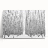 Black and white stretched canvas of Idaho scenery, ideal for kitchen wall art or bedroom ambiance.