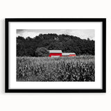 Abstract art print featuring textured, colorful patterns on a large canvas, ideal for living room decor.