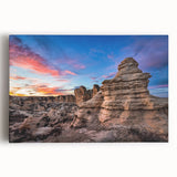 Black and white stretched canvas of a Kansas landscape, ideal for kitchen wall art.