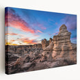 Large canvas print of a Kansas landscape in muted earth tones, ideal for kitchen wall art.