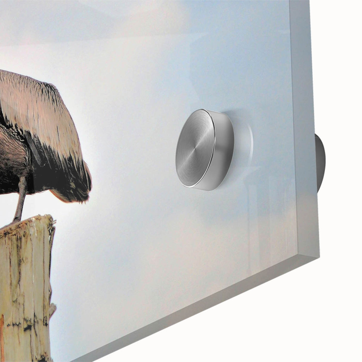 Large abstract wall art depicting Louisiana scenery in muted earth tones on acrylic glass, ideal for dining room ambiance.