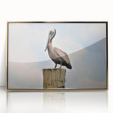 Large art print of a Louisiana landscape in muted green and blue tones on framed acrylic, ideal for modern art wall decor.