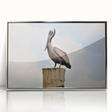 Mid-century modernist art depicting a Louisiana landscape in muted earth tones on a framed acrylic panel.