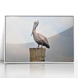 Art deco poster of Louisiana scenery in muted pastel colors on framed acrylic, suitable for modern nursery decor.